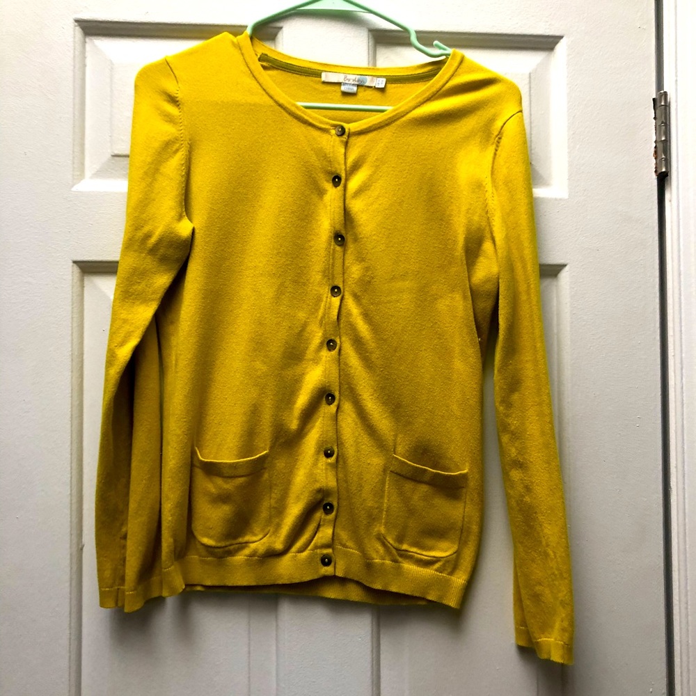 Boden yellow cardigan